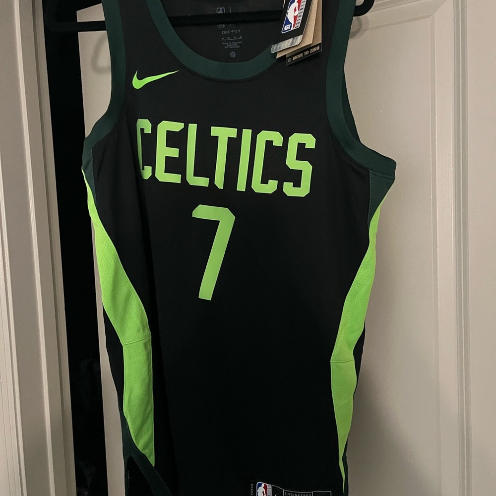 Nike Green and Black Basketball Jersey